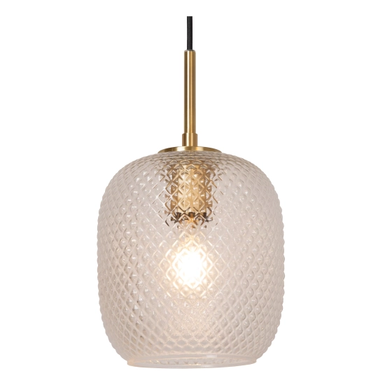 ALICENT Lampa wisząca Ø 18 cm 1xE27 złoty mat / mosiądz 03450/01/02 Lucide - zdjęcie dodatkowe 4